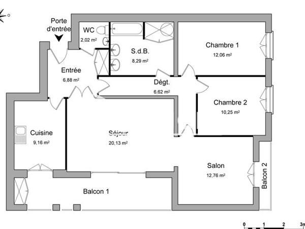 Location Appartement 3 pièces 88.17 m² - 9 RUE PIERRE BERNIN - MAGALI 2 Meximieux 01800