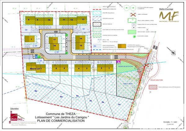 Terrain à vendre 1 223 m² Théza