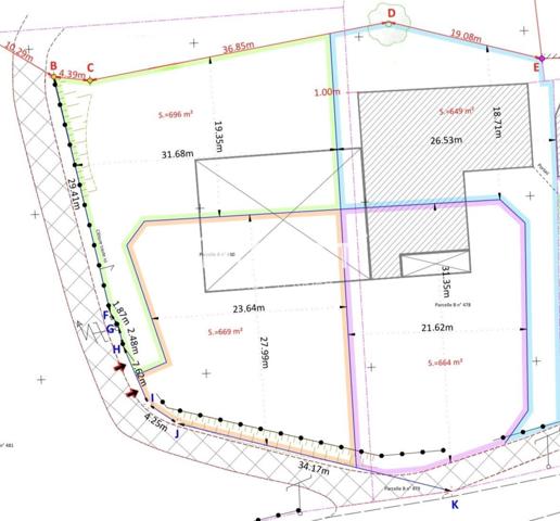 Terrain constructible d’environ 2 680 m² – Division possible – Le Grand-Lemps