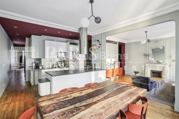 Paris 17e - Plaine Monceau - 4 pièces - 2 chambres + bureau - 95 m²