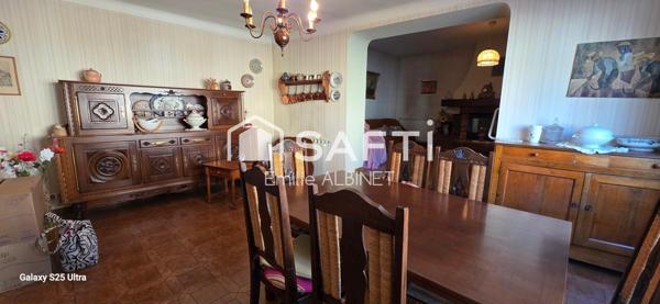Maison 128 m² sur 734 m² de jardin