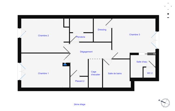 Saint Priest en Jarez 42270 appartement duplex traversant en rez-de-jardin 124m² habitables 3 chambres