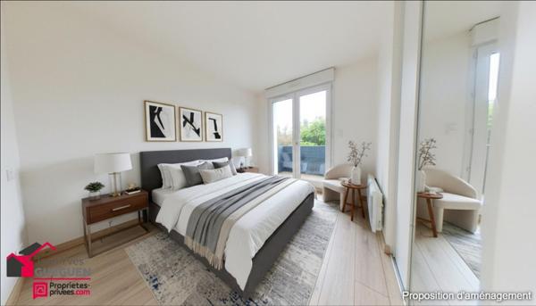 Labège -  Appartement-villa rénové avec goût, lumineux, avec véranda, balcon filant, garage et stationnements