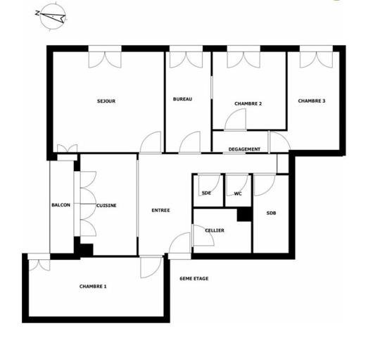 Grand appartement familial de 90 m²