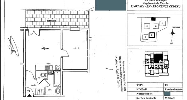 À vendre Appartement 39.41 m² - ÉVian-les-bains 74500