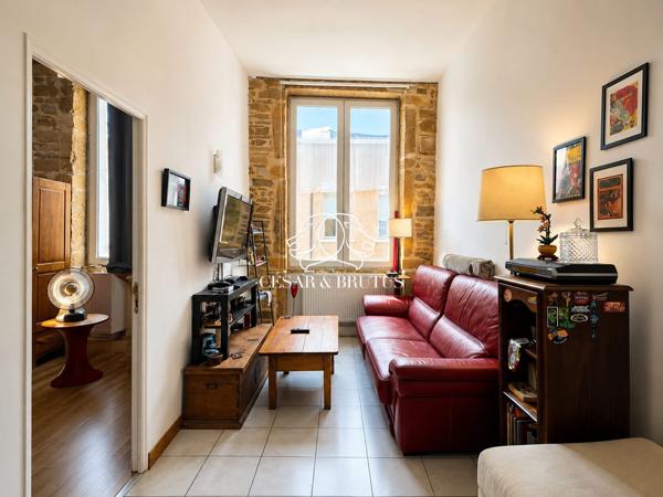 Lyon 4e – Le charme coup de cœur de la Croix-Rousse (T2 de 42,68 m² au sol)
