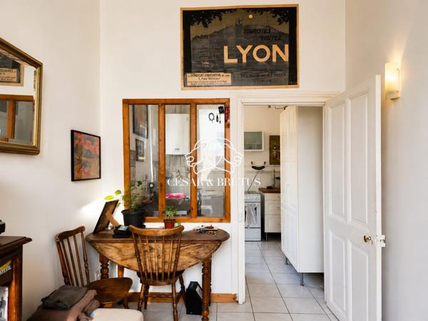 Lyon 4e – Le charme coup de cœur de la Croix-Rousse (T2 de 42,68 m² au sol)