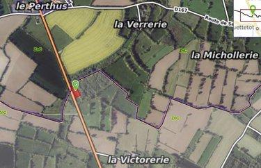 Terrain de loisirs - Bois - Etang à vendre à Bricquebec-en-Cotentin dans la Manche (50260), ref : 50046-1286