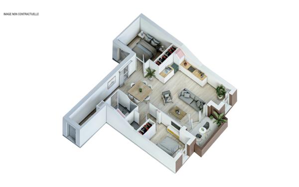 A VENDRE - Appartement T3 45.33 m²