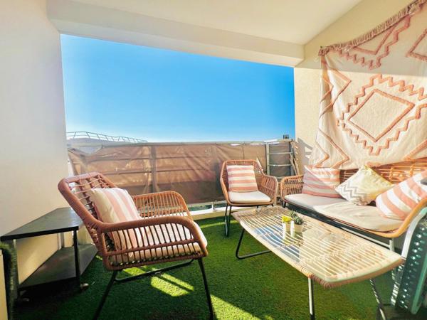 Appartement T3 56 m2 balcon et vue mer