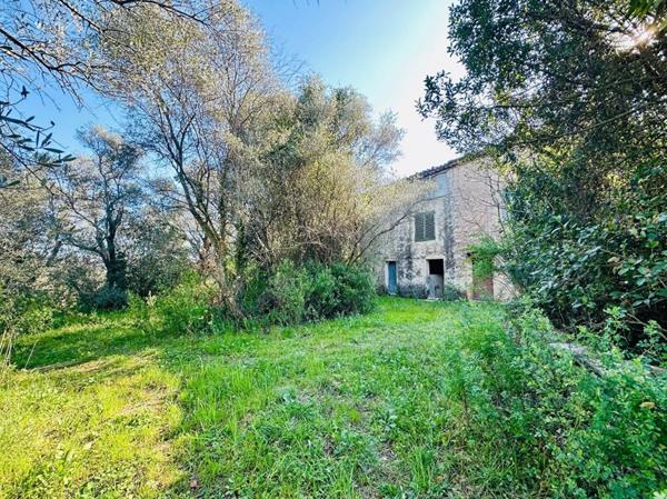 2 Bâtis/Mas à réhabiliter à Grasse totalisant 450 m2 plancher, sur 5700m2 de terrain