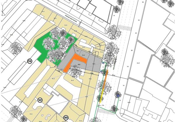 appartement T2 neuf dans immeuble restauré à vendre PARIS 17e, surface 43,90 m2 + terrasse 13,80 m2