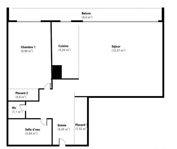 Appartement à vendre 2 pièces 45 m² Paris 11