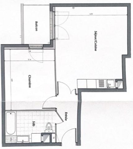 Appartement à vendre 2 pièces 47 m² Montévrain