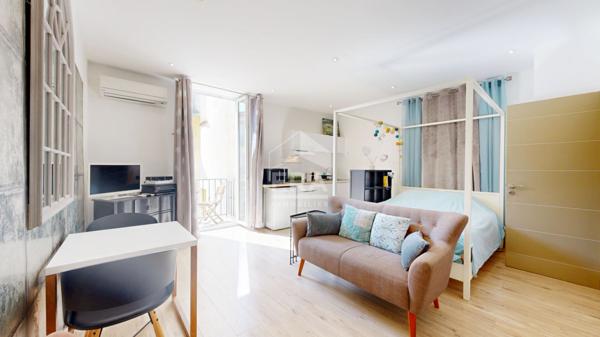 NICE - CENTRE-VILLE / GIOFFREDO : CHARMANT STUDIO AVEC BALCON AU SUD