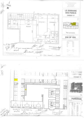 Appartement à vendre 3 pièces 63,76 m² Chessy