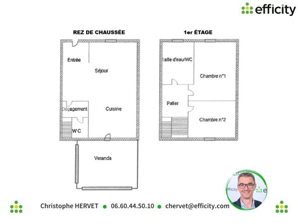 Maison 4 pièces - 75 m² Exclusivité efficity