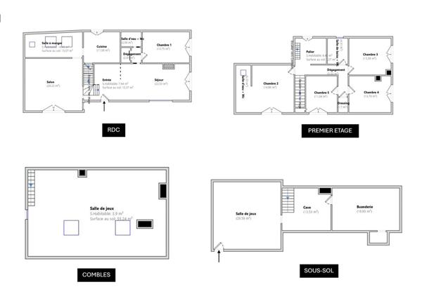 NANTERRE/ Maison 6 pièces 200 m² - Jardin/Terrasse 241m² - 3 Stationnements