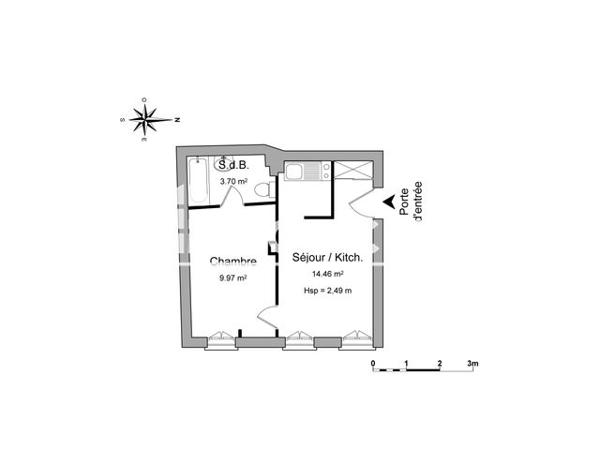 Location Appartement 2 pièces 28.1 m² - 7 RUE DE LUPPE Toulouse 31500