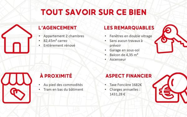 Appartement à vendre    4 pièces • 82,45 m2 Dijon