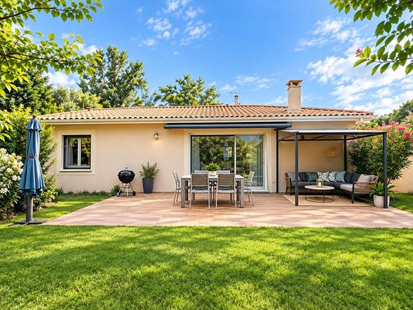 PESSAC - Maison  Non mitoyenne - Plain-pied - 3 chambres - Parcelle 653m2