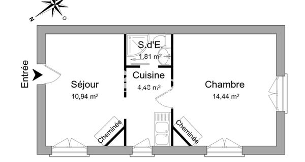 Location Appartement 2 pièces 31.67 m² - Colombes 92700
