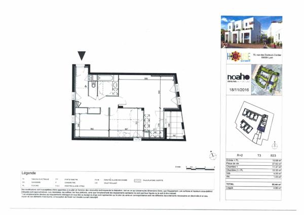 Appartement · Location Lyon (69009) 3 pièces · 66m²