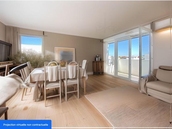 Cauderan limite Mérignac  / T4 / 82m2 DERNIER ETAGE !  VUE DEGAGEE /  LUMINEUX ET TRAVERSANT / DPE C / RESIDENCE DE 2006 / DEUX BALCONS /  DEUX GARAGES EN SOUS SOL  ! !