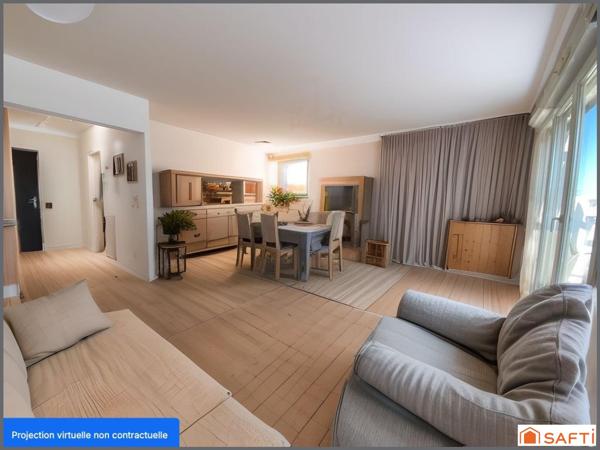 Cauderan limite Mérignac  / T4 / 82m2 DERNIER ETAGE !  VUE DEGAGEE /  LUMINEUX ET TRAVERSANT / DPE C / RESIDENCE DE 2006 / DEUX BALCONS /  DEUX GARAGES EN SOUS SOL  ! !