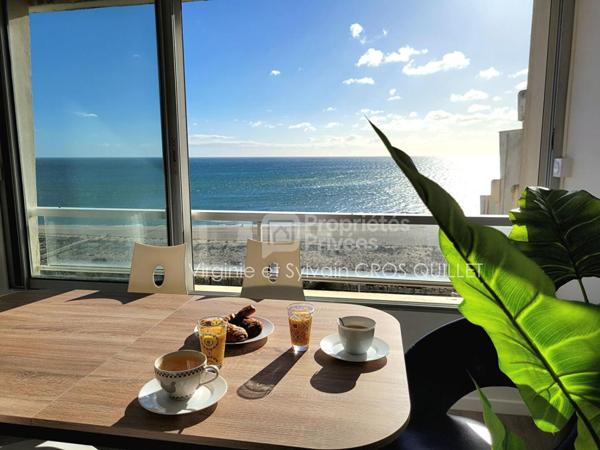 Appartement VUE MER DERNIER ETAGE Le Barcarès  42 m2