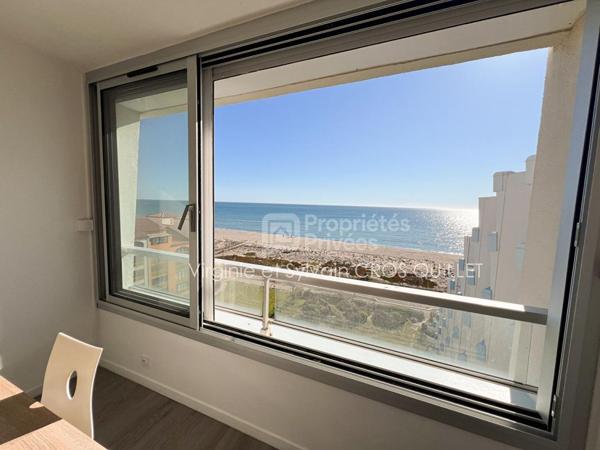 Appartement VUE MER DERNIER ETAGE Le Barcarès  42 m2
