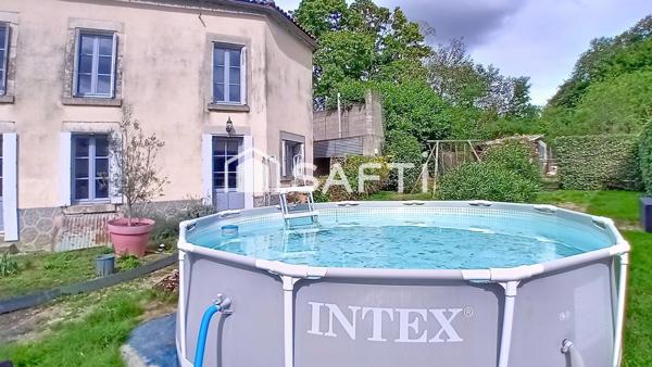 Maison pierre 4 / 5 chambres, terrain.