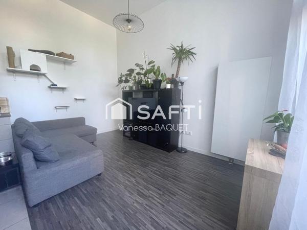 Appartement récent 2 pièces de 43 m2, rez-de-jardin, proche centre ville