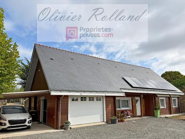 Chalet d'exception en bois massif (DPE B) - Plain-pied 135 m², 4 chambres, véranda & annexes sur 1 318 m² de terrain