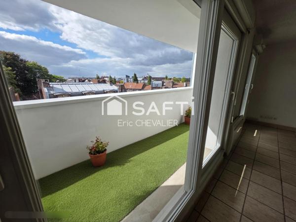 Appartement 4 chambres,2 sdb, avec terrasse et garage, proximité immédiate métro