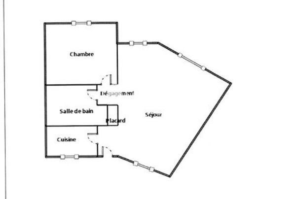 T2 avec jardin de 47 m², parking et terrasse