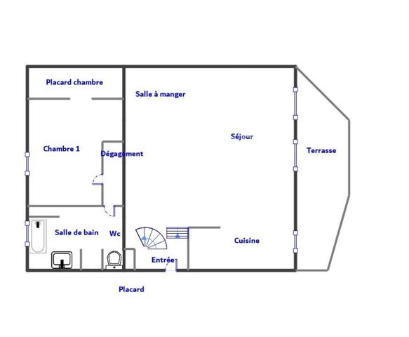 Marseille 12 - Appartement style loft de 120.16m², 3 chambres
