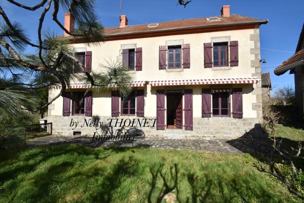 Dontreix (23700) Dépt.23. DONTREIX, ANCIEN CORPS DE FERME en pierre, 7 pièces, dépendances, terrain de 14 276 m2