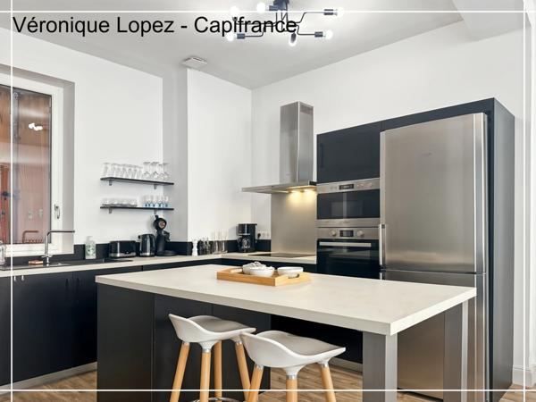 Agen, quartier des Jacobins / Mairie, maison de ville entièrement rénovée en 2020 de 112 m² habitables avec 4 chambres.