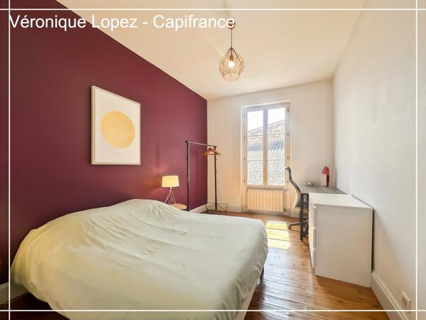 Agen, quartier des Jacobins / Mairie, maison de ville entièrement rénovée en 2020 de 112 m² habitables avec 4 chambres.