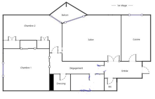 Appartement 3 pièces - 62 m²