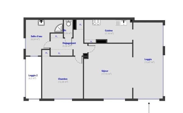 Appartement vue mer et studios annexes