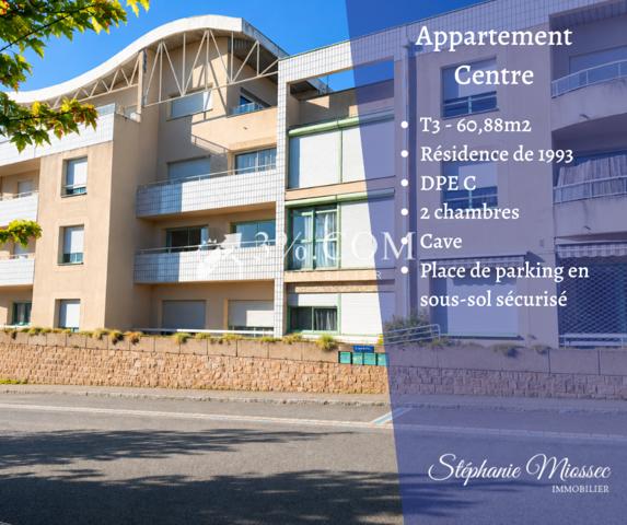 Appartement
                                                                                                                                                                                                                                                                                                                        3 pièce(s)                                                                                                                                                                                                          2 chambre(s)                                                                                                                                                                                                          60.88  m²
