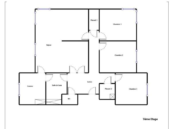 Appartement Aubervilliers 4/5 pièce(s) 93 m2