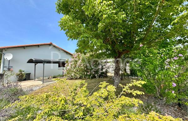 Maison plain-pied 3 chambres. Jardin clos.