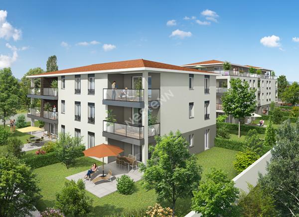 SAINT LAURENT DE MURE proche centre bourg - Type 4 neuf RT 2012 avec terrasse