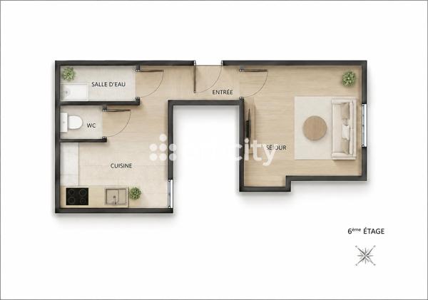 Appartement
         1 pièce
        - 23 m² 230 000 € *