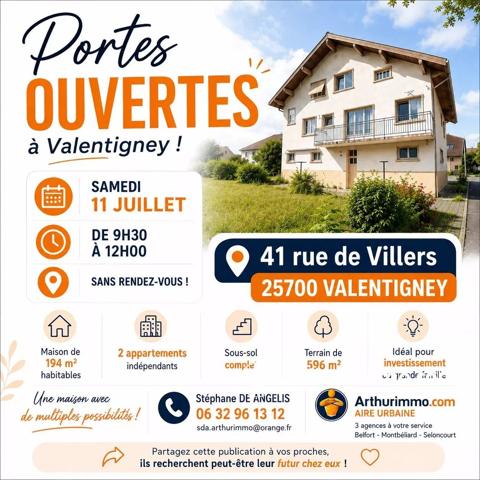 Vente                                                      Fonds de commerce
                        
                     7 pièces                      194 m2                     à Valentigney