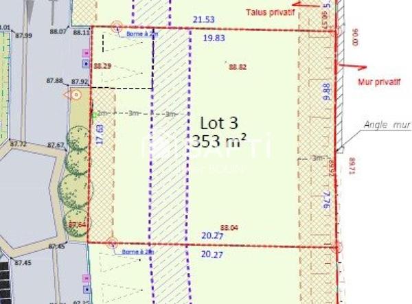 Terrain constructible viabilisé