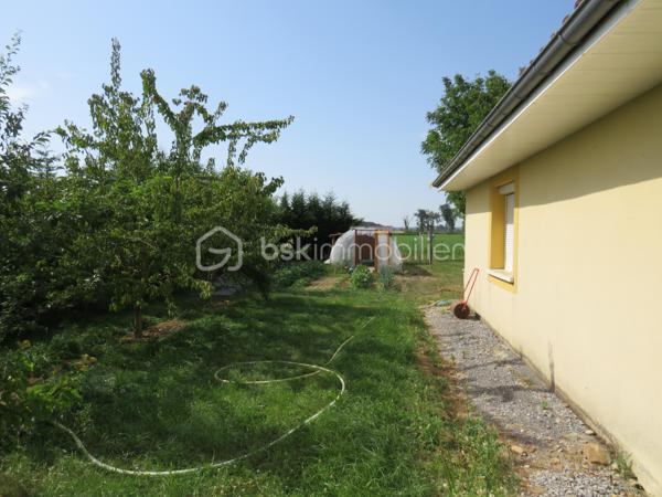 Dans le Gers (32), sur la commune de Projan, idéalement située entre Garlin et Aire-sur-l'Adour, découvrez cette belle maison ancienne entièrement rénovée, offrant un cadre de vie paisible en pleine campagne, sans aucun vis-à-vis.

Dès l'entrée, vous serez séduits par ses volumes généreux, sa luminosité traversante et le confort de ses prestations. La pièce de vie principale se compose d'une cuisine aménagée et équipée avec électroménager récent, ouverte sur un vaste séjour baigné de lumière grâce à ses grandes baies vitrées. Cet espace convivial donne directement accès à la terrasse et bénéficie d'un poêle à granulés pour un confort optimal.
La partie nuit comprend trois chambres avec placards intégrés, une salle d'eau récente et un WC indépendant. Une cuisine d'appoint/buanderie complète l'ensemble. 
Un premier garage attenant offre également la possibilité de créer facilement une chambre supplémentaire ou une suite parentale selon vos besoins.

Côté confort, aucun travaux n'est à prévoir : menuiseries PVC double vitrage, volets roulants électriques, poêle à granulés, convecteurs récents, toiture et ravalement en excellent état (récent), assainissement conforme. 
Son classement énergétique en D témoigne de ses bonnes performances.

Cette propriété se distingue également par son important potentiel d'évolution. Vous bénéficierez de près de 100 m² de combles aménageables, d'une dépendance de plus de 65 m² et d'un double garage de 38 m², offrant de nombreuses possibilités : atelier, stockage, activité professionnelle, logement complémentaire ou projet de gîte.
À l'extérieur, un terrain plat et entièrement clôturé de 2 408 m² accueille un agréable jardin arboré, un verger ainsi qu'un puits fonctionnel pour l'arrosage. Deux portails électriques facilitent l'accès à la propriété.
Une maison clé en main qui allie le charme de l'ancien, le confort moderne et un fort potentiel d'aménagement, dans un environnement privilégié de la campagne.

À visiter sans tarder !

Contactez Frédéric pour organiser votre visite